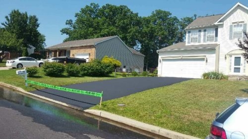 Seal Coating in Harford County Photo - Single Family Home with Seal Coating Application