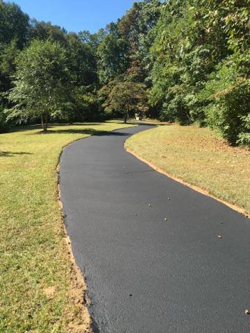 Seal Coating in Harford County Photo - Single Lane Driveway