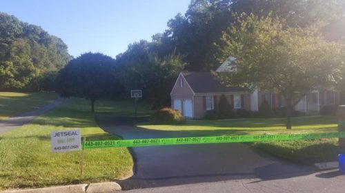 Seal Coating in Harford County Photo - Colonial Home with Two Car Garage